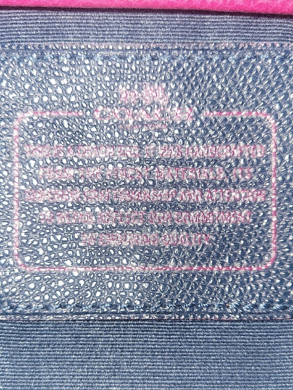 Coach Hot Pink Pebbled Leather Tote with Gold Hardware - Picture 10 of 12